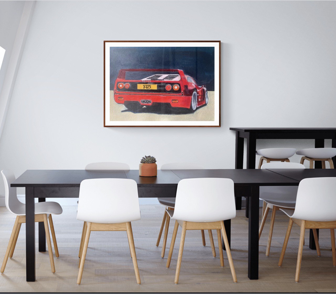 Ferrari F40 Acrylic Painting Art