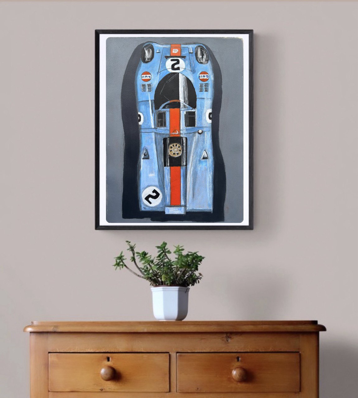 Porsche 917 Acrylic Painting Art