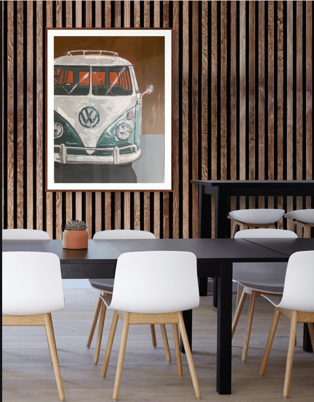 VW Bus T1 Acrylic Painting Art